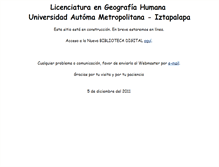Tablet Screenshot of geografiahumana-uami.org